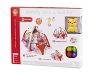 Maty edukacyjne - Mata edukacyjna lisek kojec z piłeczkami zawieszka - miniaturka - grafika 1