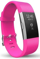 Akcesoria do smartwatchy - PASEK DO ZEGARKA Fitbit Charge 2 SILIKON INTENSYWNIE RÓŻOWY WODOODPORNY - miniaturka - grafika 1