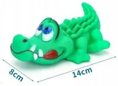 Zabawki dla psów - Zabawka dla psa gumowy KROKODYL piszczący winylowy z piszczałką psy pupile - miniaturka - grafika 1