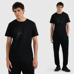 Koszulka Męska 4F T-shirt Z Nadrukiem Regular Czarna 4FWAW25TTSHM3138 Czarny 3XL - Koszulki męskie Koszulka Męska 4F T-shirt Z Nadrukiem Regular Czarna 4FWAW25TTSHM3138 Czarny 3XL - Koszulki męskie - miniaturka - grafika 1