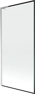 Mexen Next L parawan nawannowy 1-skrzydłowy 90 x 150 cm, czarny wzór, chrom - 895-090-000-03-70-01 - Parawany nawannowe - miniaturka - grafika 1
