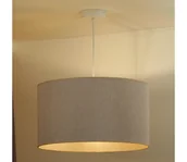 Lampy sufitowe - Duolla - Żyrandol na lince ROLLER ECO RECYCLING 1xE27/15W/230V śr. 45 cm kremowy - miniaturka - grafika 1