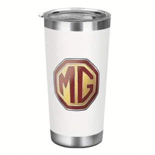 TEMU 1 szt. 20oz Izolowany Kubek ze Stali Nierdzewnej z Uchwytem - Podwójna Ściana, Kubek Podróżny do Gorących i Zimnych Napojów, Design "dla MG", - Inne - miniaturka - grafika 1