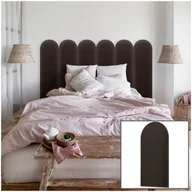 Meble modułowe i akcesoria - Panel Tapicerowany Ścienny Płotek Brązowy Eko Skóra Oeko-Tex 30x80 cm/Smartlife - miniaturka - grafika 1