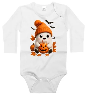 Body dziecięce Duszek W Pomarańczowej Czapce Dzień Duszka Halloween 62/68 - Body dla niemowląt Body dziecięce Duszek W Pomarańczowej Czapce Dzień Duszka Halloween 62/68 - Body dla niemowląt - miniaturka - grafika 1