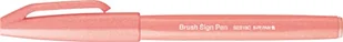 Pentel SES15C-F2X Brush Sign Pen koralowo-pomarańczowy, długopis z włókien, końcówka przypominająca pędzel, 1 jednostka = 10 sztuk - Długopisy - miniaturka - grafika 1