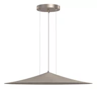 Lampy sufitowe - Wisząca lampa nad stół Brito 5068 Shilo stożkowa do jadalni trójkąt platyna - miniaturka - grafika 1