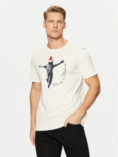 Blend T-Shirt 20717591 Écru Regular Fit - Koszulki męskie - miniaturka - grafika 1