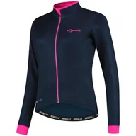 Bluzy na rower - Koszulka rowerowa damska Rogelli ESSENTIAL z długim rękawem, ocieplana - miniaturka - grafika 1
