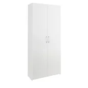 Regały - Regał Półka Szafka Książki Segregatory B802D Biały - miniaturka - grafika 1