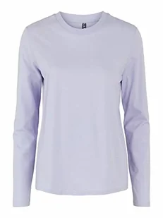 PIECES Pcria Ls Solid Tee Noos Bc T-Shirt damski, Purple Heather, XS - Koszulki i topy damskie - miniaturka - grafika 1