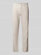 Spodnie męskie - Chinosy o kroju relaxed fit z mieszanki lnu i bawełny - miniaturka - grafika 1