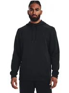 Bluzy męskie - Under Armour Bluza UA Armour Fleece Hoodie 1373353 Czarny Regular Fit - miniaturka - grafika 1
