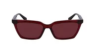 Okulary przeciwsłoneczne - Calvin Klein Okulary przeciwsłoneczne damskie, Burgund, Rozmiar uniwersalny - miniaturka - grafika 1
