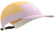 Czapki i chusty sportowe damskie - COMPRESSPORT Czapka do biegania 5 PANEL LIGHT CAP Buff Orange/Roseate - miniaturka - grafika 1