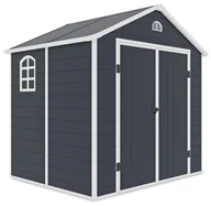 Altany ogrodowe - Domek Na Narzędzia Vermont 8X6 Cold Grey - miniaturka - grafika 1