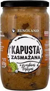 Runoland Kapusta zasmażana z grzybami leśnymi - Pasztet i przetwory mięsne - miniaturka - grafika 1