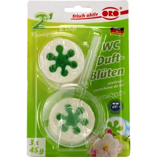 Krążki zapachowe do WC "Green Apple" 3x45 g ORO - Środki do WC - miniaturka - grafika 1