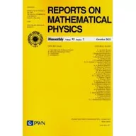 Czasopisma - Reports on Mathematical Physics 92/2 - Polska - miniaturka - grafika 1