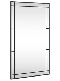 Prostokątne Lustro W Stylu Loft Z Czarną Ramą B3-R32 - Lustra - miniaturka - grafika 1