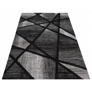 Czarno-szary geometryczny dywan - Bonix - Dywany - miniaturka - grafika 1