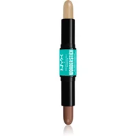 Cienie do powiek - NYX Professional Makeup Wonder Stick Dual Face Lift konturówka do ust dwustronna odcień 02 Universal Light 2x4 g - miniaturka - grafika 1