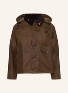 Moda i Uroda OUTLET - Barbour Kurtka Polowa Levi's Spey Wax Jacket braun - miniaturka - grafika 1