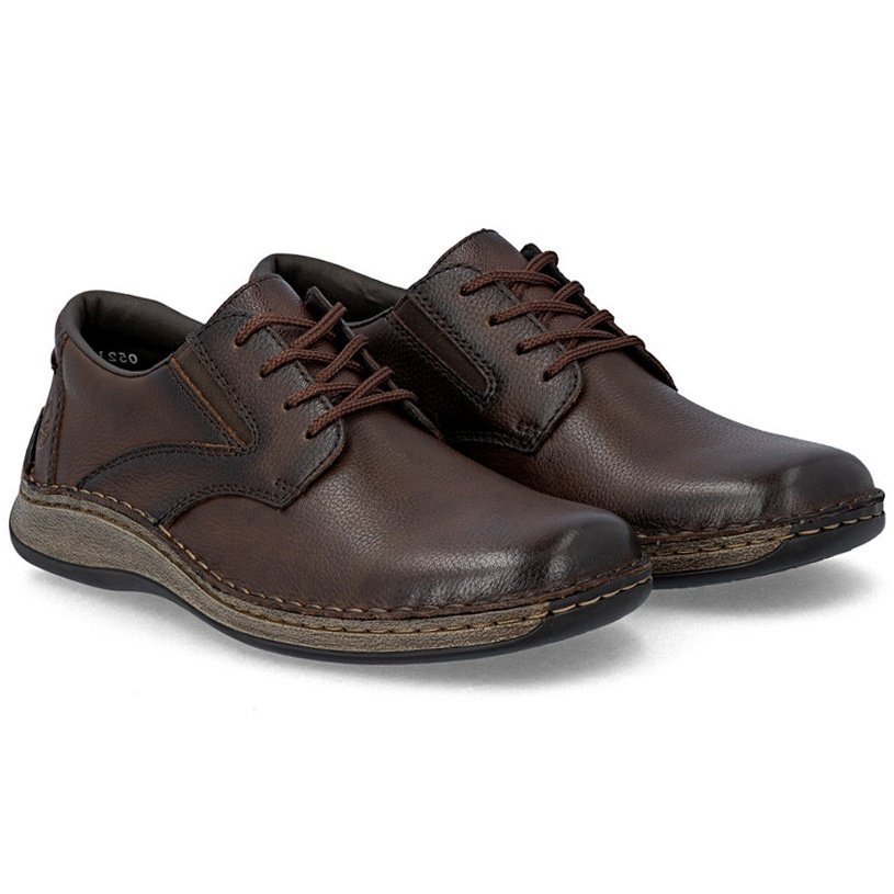 Półbuty męskie Rieker 05211-25 BROWN R.44
