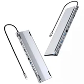 Huby USB - HUB STACJA DOKUJĄCA USB-C DP 8K HDMI RJ45 100W M1 - miniaturka - grafika 1