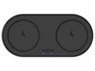 Stacje dokujące do telefonów - TRONIC Podkładka ładująca Qi Dual, 20 W (Czarny) 4055334392174 - miniaturka - grafika 1