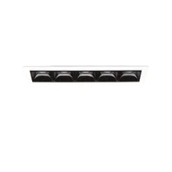 Oprawy, klosze i abażury - Ideal Lux Lampa wpuszczana LIKA TRIM 12W 4000K czarna 267876 267876/IL - miniaturka - grafika 1
