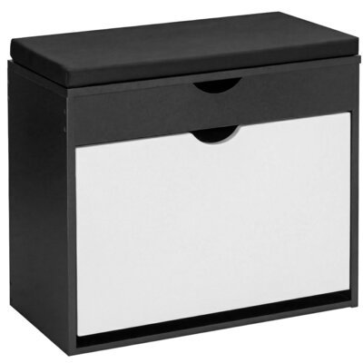 Szafka na buty EHOKERY Hedor 610533MG Czarno-biały