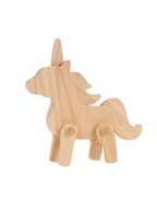 Klocki - SUNNYSUE Drewniany zestaw konstrukcyjny "Unicorn" - 3+ - miniaturka - grafika 1