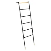 Wieszaki i stojaki - Czarna metalowa drabina dekoracyjna Loft – Wenko - miniaturka - grafika 1