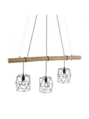 Lampy sufitowe - Leuchten Direkt Oświetlenie Leuchten-Direkt EDGAR Lampa Wisząca Czarny, 3-punktowe 15503-18 - miniaturka - grafika 1