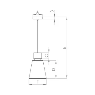 Żyrandol Aglientina, mosiądz/biała, 1-punktowa - Lampy sufitowe - miniaturka - grafika 3