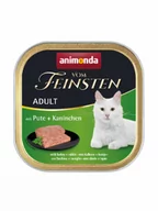 Mokra karma dla kotów - Animonda Vom Feinsten Adult Indyk z królikiem 100g - miniaturka - grafika 1