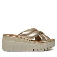 Klapki i japonki damskie - Klapki Tamaris 1-27210-44 Złoty - miniaturka - grafika 1