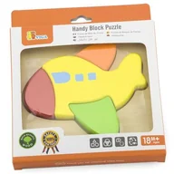 Układanki dla dzieci - VIGA VIGA 50173 Układanka puzzle drewniane: Samolot VG-50173 - miniaturka - grafika 1