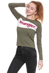 Wrangler, Sweter damski, Intarisa Knit Deep Lichen Grn W800Spw1X, rozmiar M - Swetry damskie - miniaturka - grafika 1