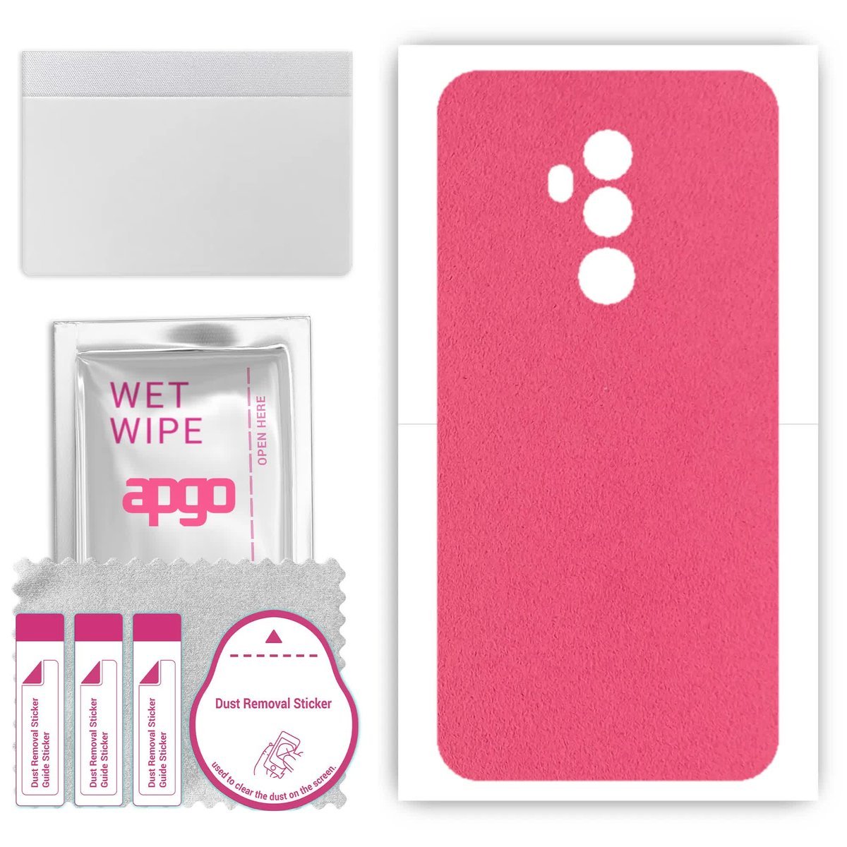 Folia naklejka skórka strukturalna na TYŁ Zamsz do Umidigi Z2 - Zamsz Różowy - apgo SKINS