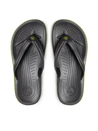 Klapki i japonki damskie - Crocs Japonki Crocband Flip 11033 Szary - miniaturka - grafika 1