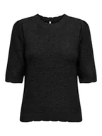 Swetry damskie - ONLY Sweter w kolorze czarnym - miniaturka - grafika 1