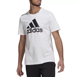 Koszulka adidas Essentials Big Logo Tee GK9121 - biała - Adidas - Koszulki sportowe męskie - miniaturka - grafika 1