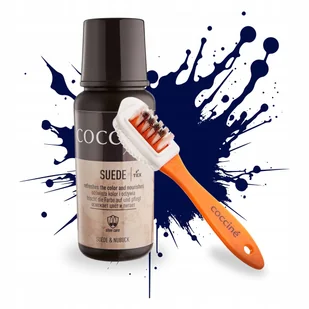 Renowator Koloru Granatowy ze Szczoteczką do Butów Zamszowych Zestaw 2w1 - Środki do obuwia i ubrań - miniaturka - grafika 1