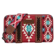 Torebki damskie - Wrangler Flap Torebka Crossbody dla kobiet Torba na ramię Vintage Portfele z łańcuszkiem Świąteczna czerwień - miniaturka - grafika 1