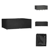 Pokrowce na meble ogrodowe - vidaXL Pokrowiec na meble ogrodowe 12 oczek 240x180x80 cm prostokątny - Pokrowce ochronne na meble ogrodowe - miniaturka - grafika 1