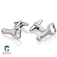 Spinki do mankietów i krawatów - Galante Spinki do mankietów X2 Otwieracz PSN029A/098 - miniaturka - grafika 1