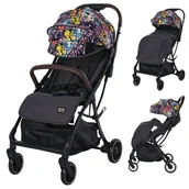Wózki dziecięce - LORELLI MINORI - WÓZEK SPACEROWY AUTOFOLD DO 22KG MAGIC FLOWER - miniaturka - grafika 1
