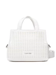 Torebki damskie - Calvin Klein Torebka Neat Tote Mini Perf K60K609576 Biały - grafika 1